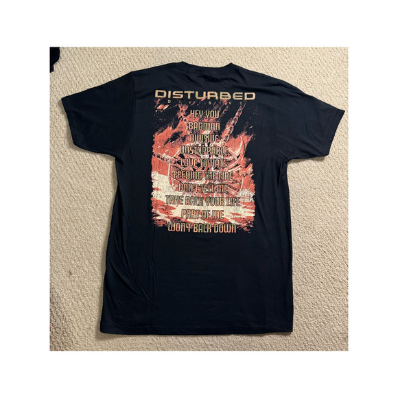 NWOT Hot Topic Disturbed Divisive Black Tee - Picture 3 of 5